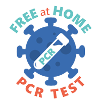 Free at Home PCR Test button
